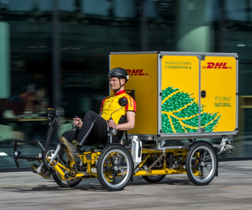 dhl thí điểm giao hàng bằng xe đạp ở đức và hà lan